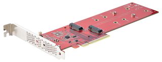 STARTECH DUAL-M2-PCIE-CARD-B Dual M.2 PCIe SSD Adapter Card, x8/x16 to Dual NVMe/AHCI M.2 SSDs w/ Bifurcation