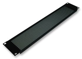 PRO POWER R1286/2UVK Panel, Vented, 19", Steel, Black, 19" Rack Systems, 88.9 mm
