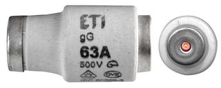 MULTICOMP PRO 2313403 Fuse, Industrial / Power, MP Bottle D Series, 63 A, 500 VAC, 400 VDC, 27mm x 50mm, 1.06" x 1.97"