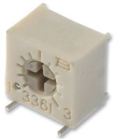 BOURNS 3361S-1-103GLF Trimmer, Single Turn, Cermet, Side Adjust, 10 kohm, Surface Mount, 1 Turns