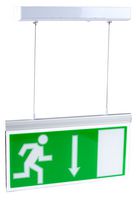 PRO ELEC PEL00580 Sign, Emergency Exit, LED, Ceiling Mount, Maintained, IP20, 3.6 W, 220 - 240 VAC