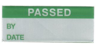 MULTICOMP PRO 7827342 Label, Write-On, 16 mm, 38 mm, Metallised Polyester, Passed (By, Date)