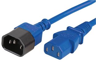 PRO ELEC PEL01240 Mains Power Cord, 500 mm, 10 A, 250 V, Blue