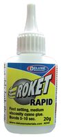 DELUXE AD44 Super Glue, Medium Viscosity, 20 g, Cyanoacrylate, Humidity