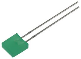 MULTICOMP PRO MP007968 LED, Super Green, Through Hole, 2.6mm x 6.9mm, 20 mA, 2 V, 571 nm