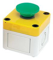 APEM A01MMESP352B+PEA Emergency Stop Switch, DPST-CO, Off-(On), Quick Connect, Solder, 6 A, 250 V, 12 V