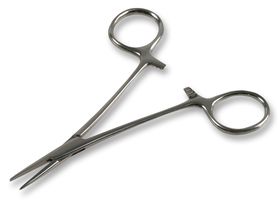 SHESTO CL5044 Locking Forceps, Smooth Jaw, Straight, 130 mm, Stainless Steel Body, Stainless Steel Tip