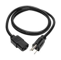 EATON TRIPP LITE P006-004 POWER CORD, NEMA 5-15P-IEC 320 C13, 4FT