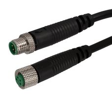 STEWART CONNECTOR BC-M8FA4AMA4005M CBL ASSY, M8 4P RCPT-RCPT, 19.7"