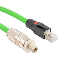 L-COM TRGPA402-2M SENSOR CORD, M12 PLUG-RJ45 PLUG, 6.6FT