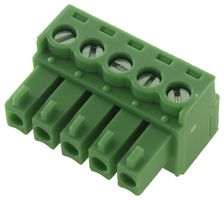 MULTICOMP EBK-05-B TERMINAL BLOCK, EUROSTYLE, 5 POSITION 24