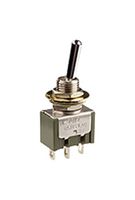 NKK SWITCHES M2011S3A1W03 TOGGLE SWITCH, SPST, 6A, 125VAC, PANEL