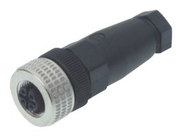 HIRSCHMANN ELKA 4012 PG 7 BLACK*. SENSOR CONNECTOR, M12, RCPT, 4POS, CABLE