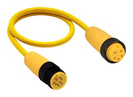 LUMBERG AUTOMATION RSRK 50-877/20M SENSOR CORD, 5P 7/8" PLUG-RCPT, 65.6