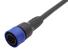 BULGIN LIMITED PXP4000/002/08P. CIRCULAR CABLE, 8P PLUG-FREE END, 6.6FT