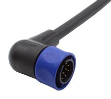 BULGIN LIMITED PXP4002/001/08P. CIR CABLE, 8P R/A PLUG-FREE END, 3.3FT