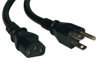 EATON TRIPP LITE P006-008-13A POWER CORD, NEMA 5-15P/IEC C13, 8FT, 13A