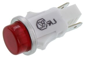 VCC / VISUAL COMMUNICATIONS COMPANY 1050QC1. LAMP, INDICATOR, NEON, RED, 125V