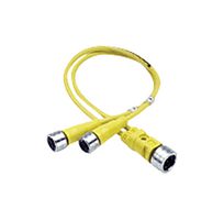 MOLEX 120068-0190 SENSOR CORD, M12 PLUG-2X RCPT, 3.3FT