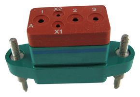 AMPHENOL PCD M12883/55-01S LC RELAY SOCKET, 1P, 25A, 5POS, PANEL
