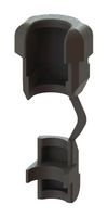 ESSENTRA COMPONENTS SRB-R-7 GROMMET, STRAIN RELIEF, BLACK, NYLON 6.6
