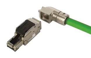 HARTING 09451511141. RJ45 CONN, R/A PLUG, 8P4C, 1PORT, CAT5