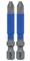 WIHA 70202 IMPACT BIT, PH2, 1/4" DR, 2" LG, 2PK