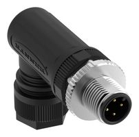 BANNER ENGINEERING BFW-M12M4A-6SL. SENSOR CONN, M12, R/A PLUG, 4POS, CABLE