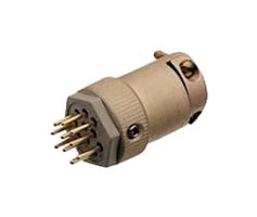 POSITRONIC GH10MSC00/AA MINIATURE CIR CONN, PLUG, 10POS, PANEL