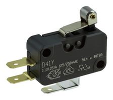 ZF D413-R1RA-G2 MICROSWITCH, LEVER, SPDT, 0.5A, 30VDC