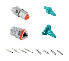 AMPHENOL SINE/TUCHEL AT3PS-CKIT AUTOMOTIVE CONNECTOR KIT, 3P, 20-16AWG