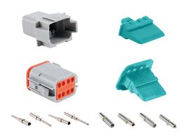 AMPHENOL SINE/TUCHEL AT8PS-CKIT KIT, PLUG & RCPT CONN/WEDGELOCK/CONTACT