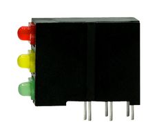 DIALIGHT 570-0100-123F CKT BOARD INDICATOR, R/G/Y, 15/10/8MCD