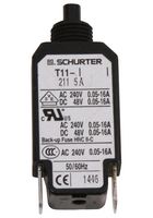 SCHURTER T11-211-5 CIRCUIT BREAKER, THERMAL, 1P, 240V, 5A
