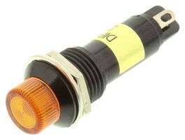 DIALIGHT 612-3332-140F PANEL MOUNT INDICATOR, LED, 12MM, YELLOW
