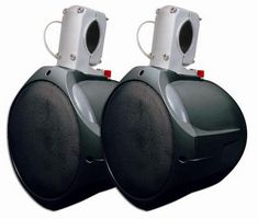 MULTICOMP PRO 60-10031. 8" Marine Wakeboard Two-Way Speaker Pair - Black