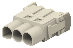 TE CONNECTIVITY T2115032201-000 HEAVY DUTY INSERT, RCPT, 3POS, 1.2A