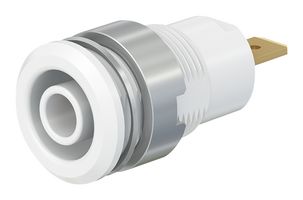STAUBLI 23.3000-29 4MM BANANA JACK, SCREW MOUNT, QC TAB, 24