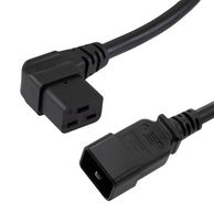 L-COM PCS05L2-BLK-15F POWER CORD, IEC 60320 C20-R/A C19, 15