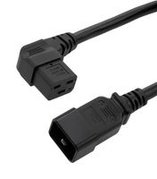 L-COM PCS05R2-BLK-15F POWER CORD, IEC 60320 C20-R/A C19, 15