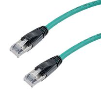 L-COM TRD626ASP-GRN-7F ENET CABLE, CAT6A, RJ45 PLUG-PLUG, 7FT