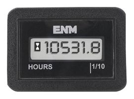 ENM T44D65A LCD HOUR METER, 6 DIGIT, 4.5-60VAC/DC
