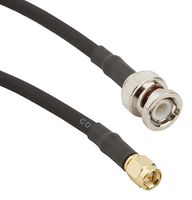 AMPHENOL RF 245101-04-24.00 RF COAX, BNC PLUG-SMA PLUG, 50 OHM, CBL