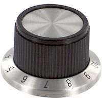 TE CONNECTIVITY - ALCOSWITCH PKD70B101/4. STRAIGHT KNURLED SKIRT KNOB, 6.35MM
