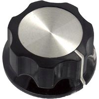 ALCOSWITCH - TE CONNECTIVITY PKES120B1/4. FLUTED KNOB WITH LINE INDICATOR, 6.35MM