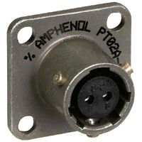 AMPHENOL INDUSTRIAL PT02A-8-2S CIRCULAR CONNECTOR, RECEPTACLE, SIZE 8,
