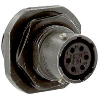 AMPHENOL INDUSTRIAL PT07E-10-6S JAM NUT CONN, RCPT, SIZE 10, 6POS, PANEL