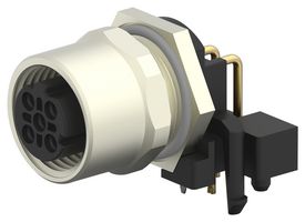 TE CONNECTIVITY T4145535041-001. SENSOR CONNECTOR, M12, RCPT, 4POS, PANEL