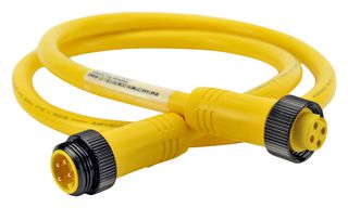 AMPHENOL SINE/TUCHEL MN47A4AC01M050 SENSOR CORD, 4P, 7/8" PLUG-RCPT, 16.4
