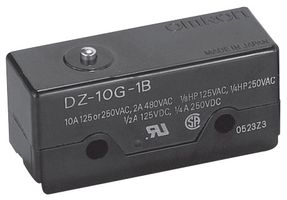 OMRON INDUSTRIAL AUTOMATION DZ-10G-1B. MICROSWITCH,PIN PLUNGER,DPDT,250V,10A